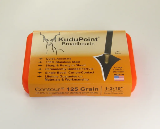 KUDU POINT Contour 125gr (3 Pack w/case)1-3/16" image 0