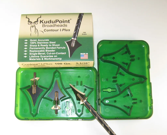 KUDU POINT BROADHEADS CONTOUR PLUS 100 GR 1-1\16" image 0