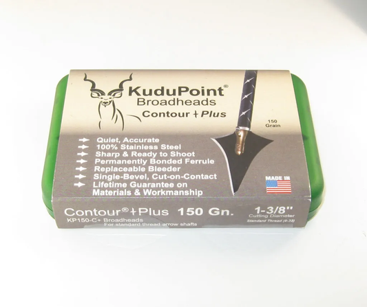 KUDU POINT CONTOUR+ PLUS 150gr (3 Pack bleeder model w/case) image 0