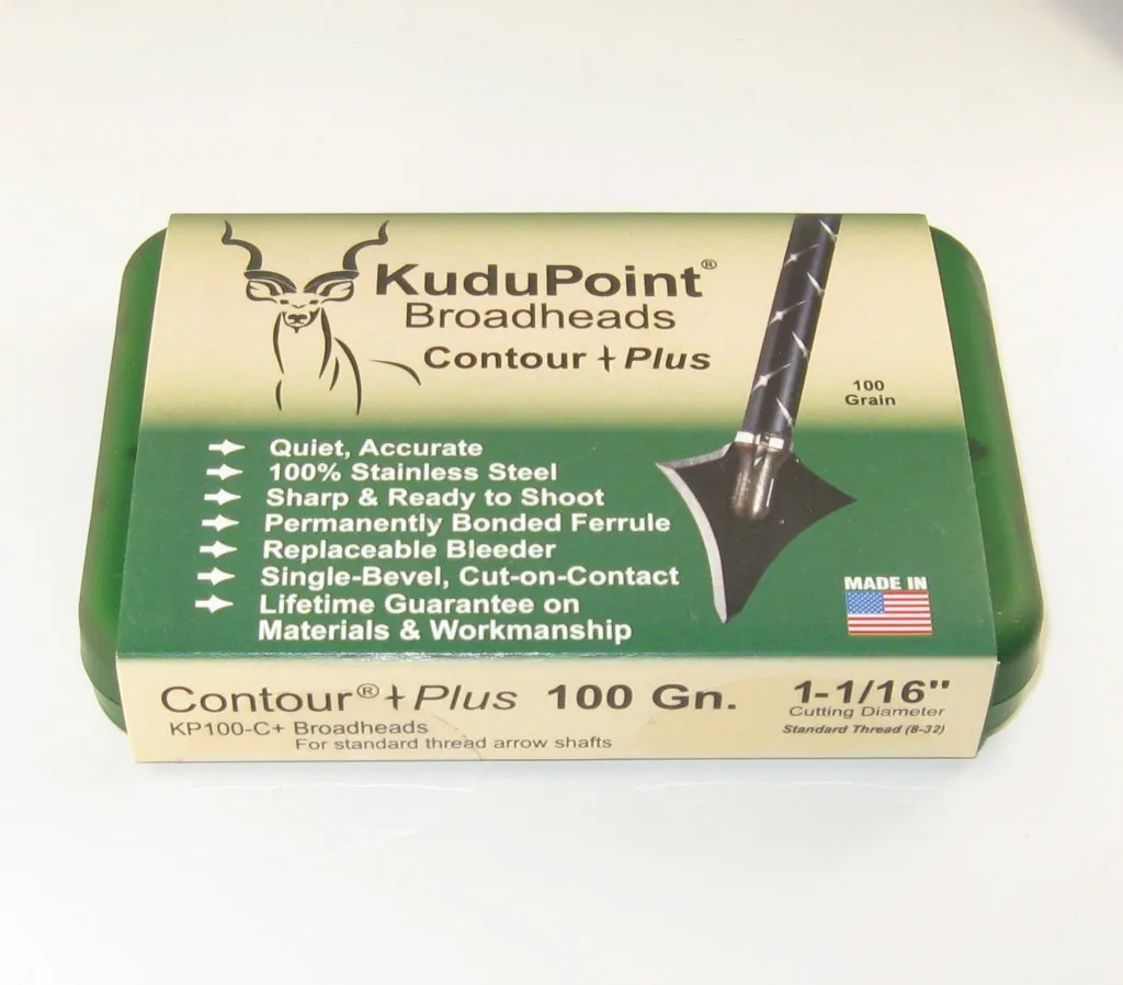 KUDU POINT BROADHEADS CONTOUR PLUS 100 GR 1-1\16" image 1