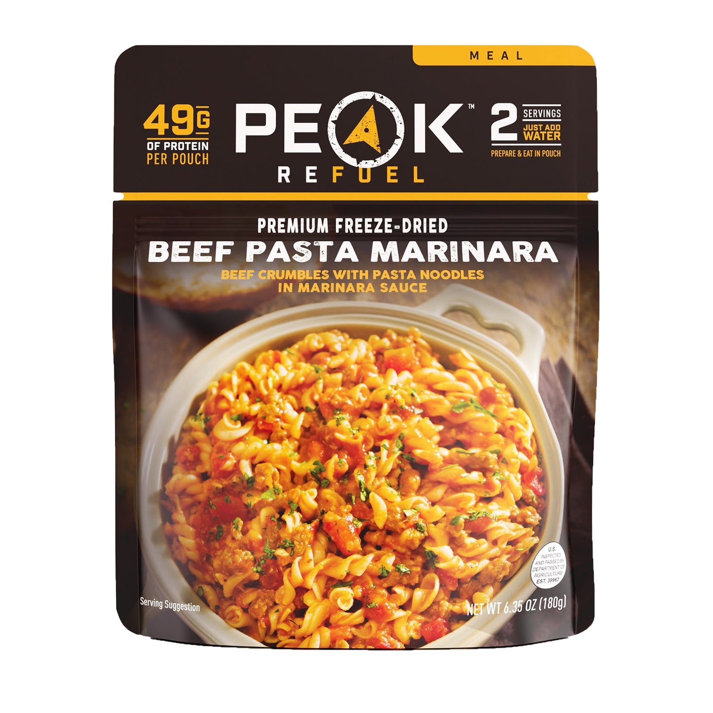 PEAK MEALS BEEF PASTA MARINARA image 0